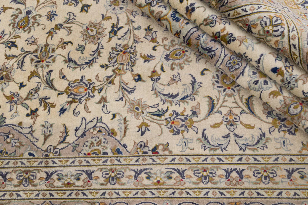 Perserteppich - Keshan - 350 x 245 cm - sand - Image 9