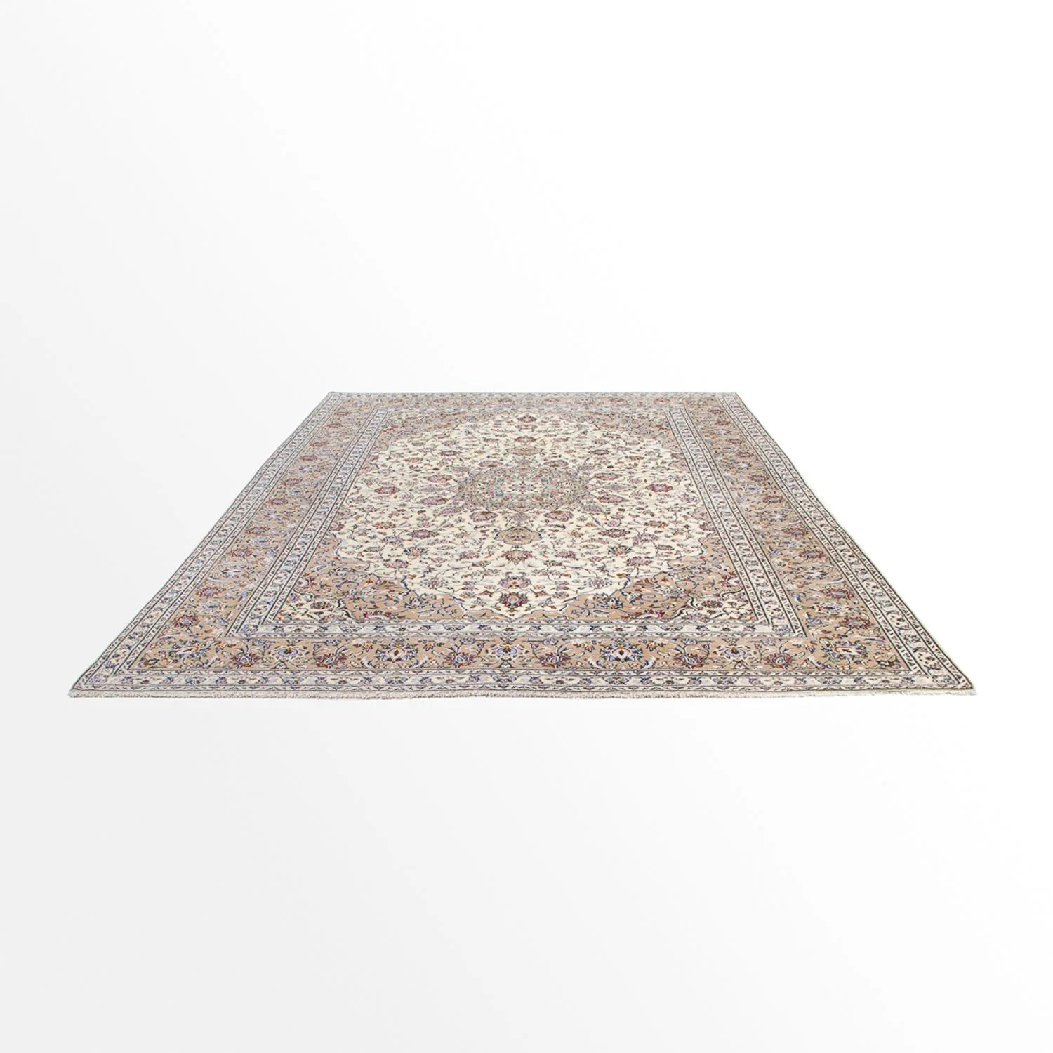 Perserteppich - Keshan - 351 x 245 cm - beige - Image 5