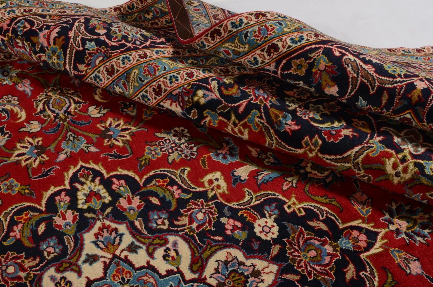 Perserteppich - Keshan 352 x 245 cm - rot - Image 4