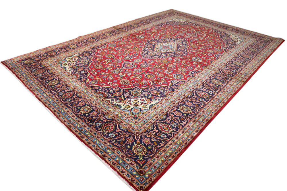 Perserteppich - Keshan - 360 x 245 cm - rot - Image 3