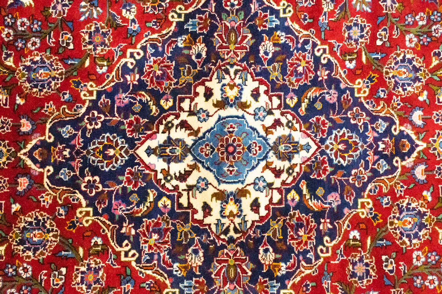 Perserteppich - Keshan 362 x 251 cm - dunkelrot - Image 2