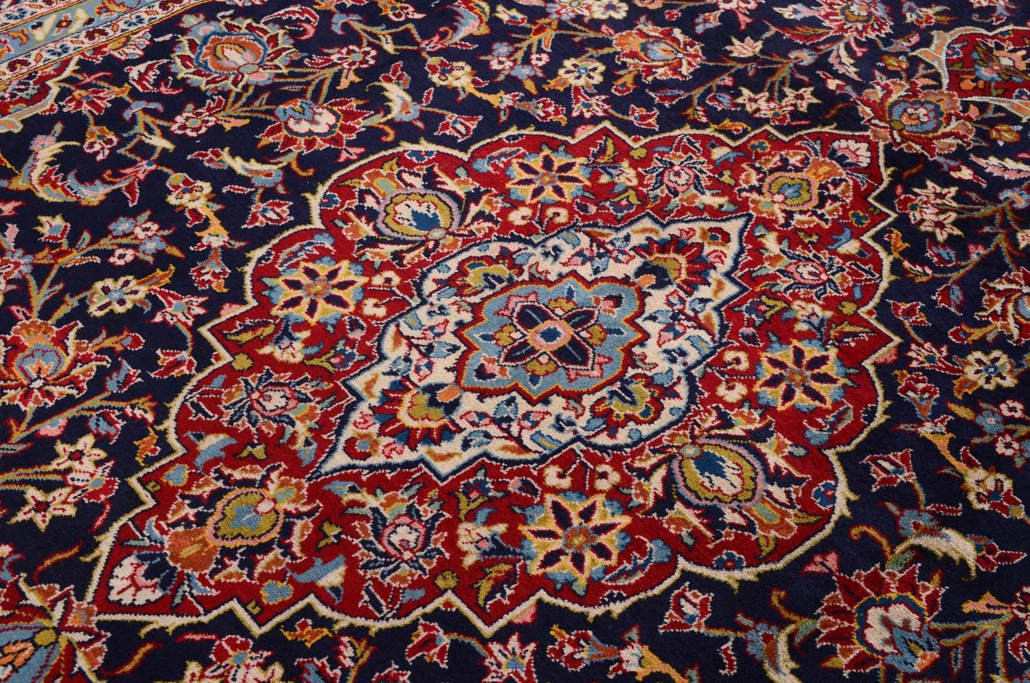 Perserteppich - Keshan 368 x 246 cm - blau - Image 2