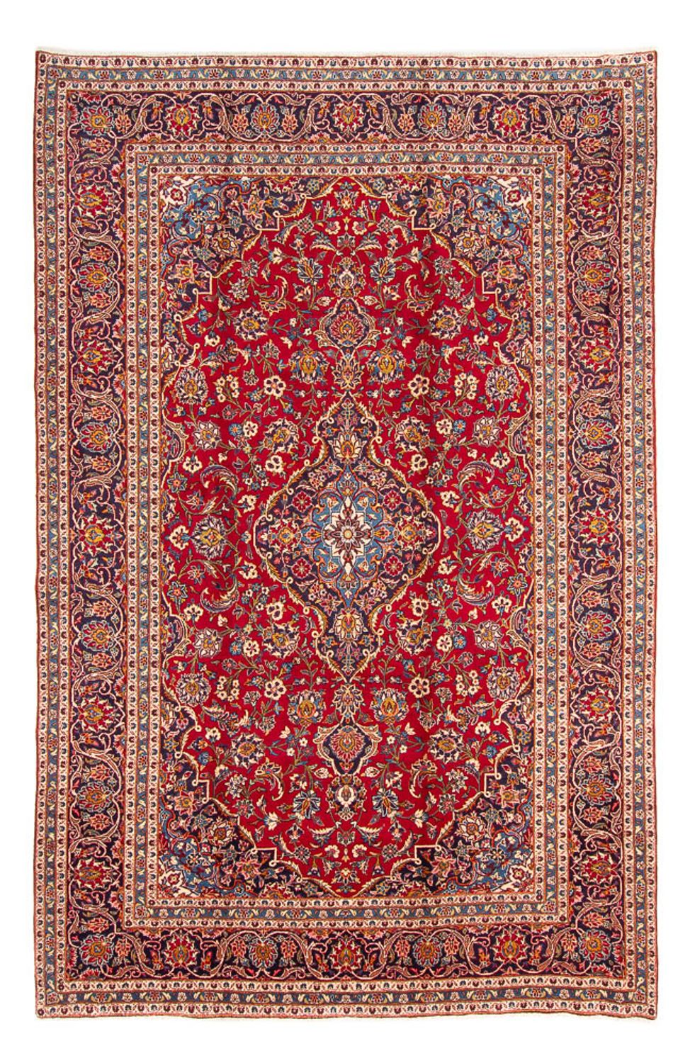 Keshan Teppich 374x244cm - Perserteppich