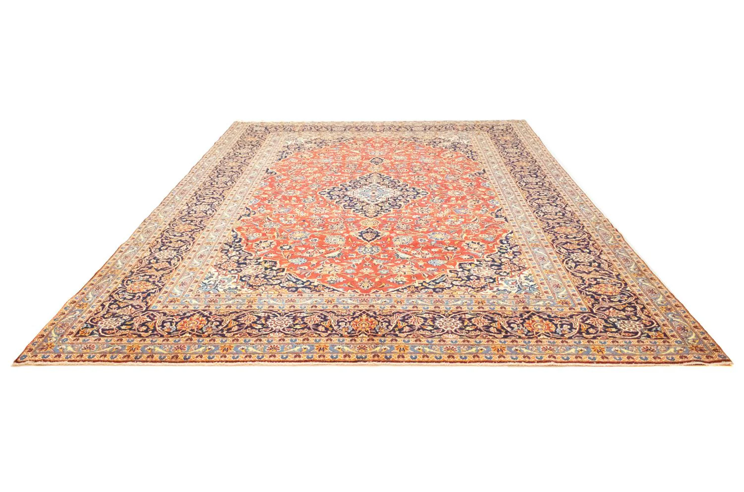 Perserteppich - Keshan 382 x 270 cm - orange - Image 5