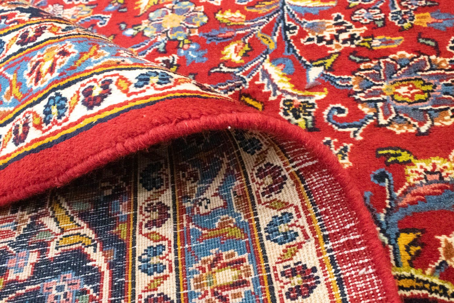 Perserteppich - Keshan 384 x 303 cm - blau - Image 4