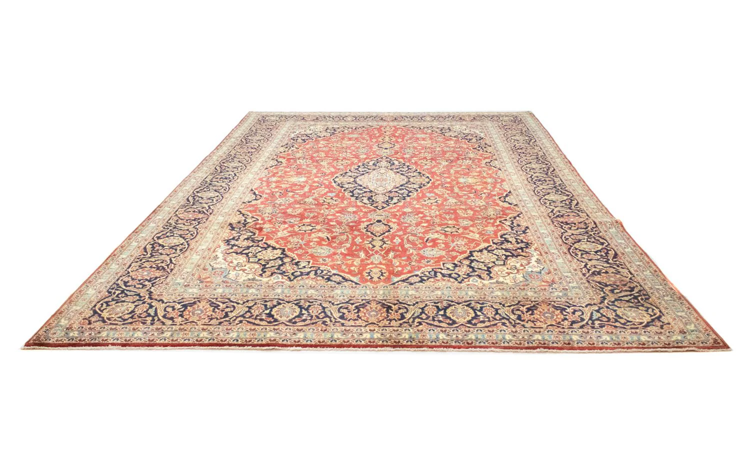 Perserteppich - Keshan 385 x 270 cm - orange - Image 5