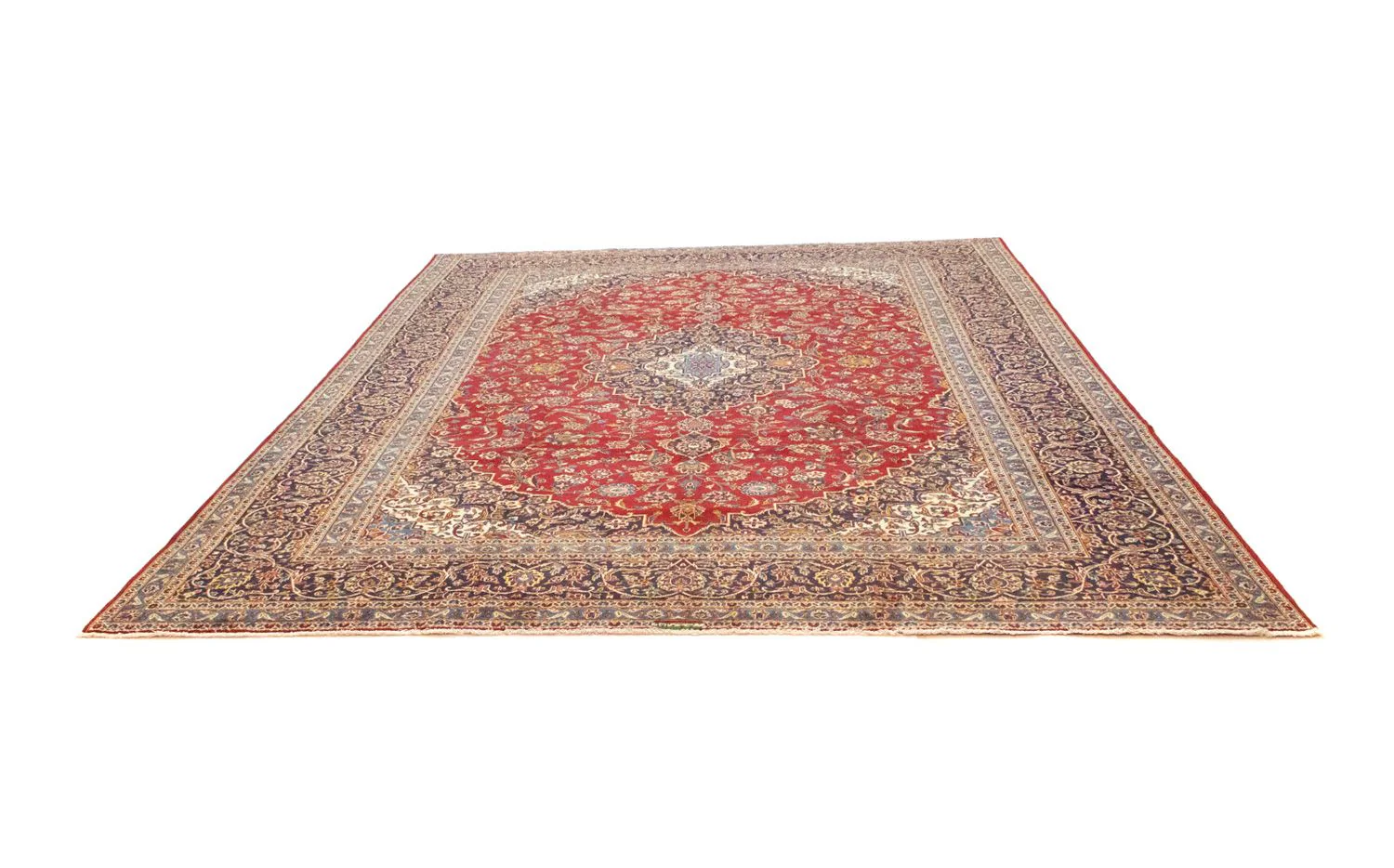 Perserteppich - Keshan 391 x 294 cm - rot - Image 5