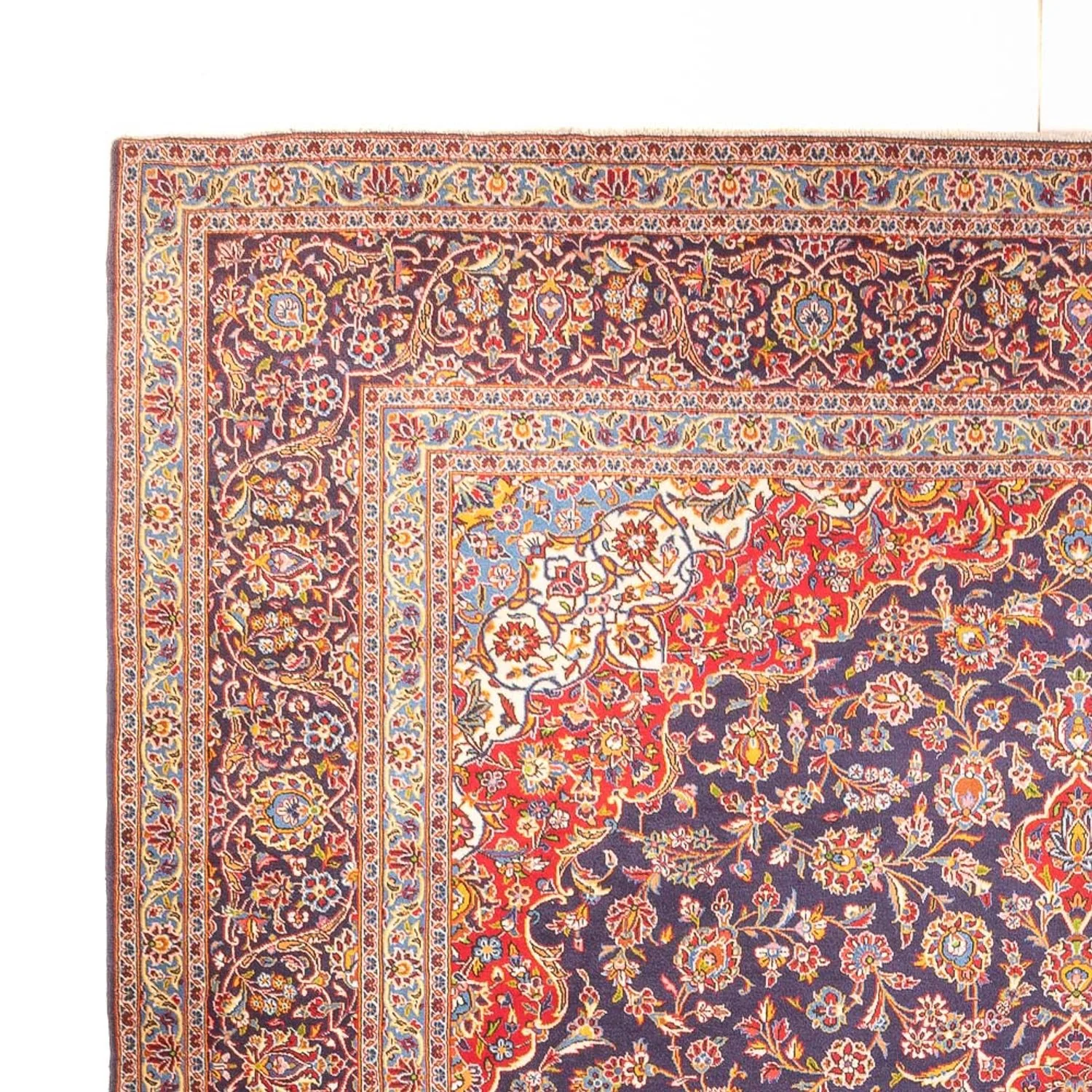 Perserteppich - Keshan - 395 x 300 cm - dunkelblau - Image 3