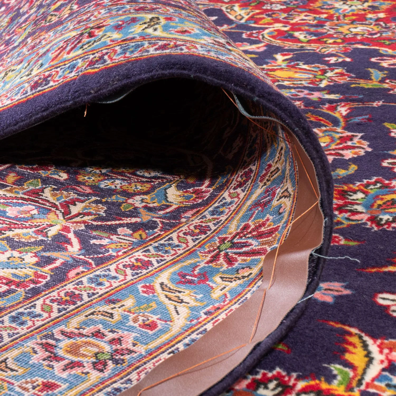 Perserteppich - Keshan - 395 x 300 cm - dunkelblau - Image 4