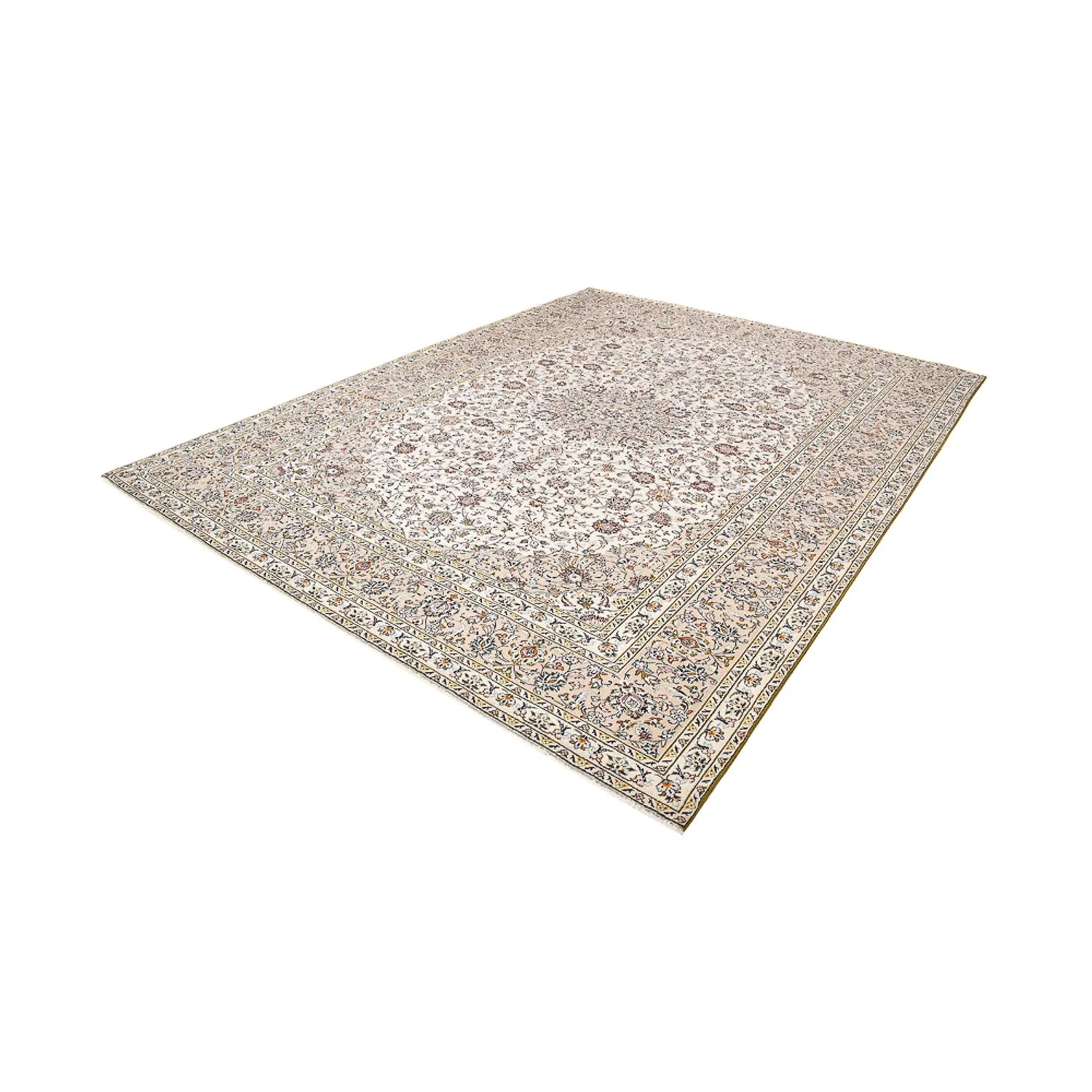 Perserteppich - Keshan - 397 x 293 cm - hellbeige - Image 5