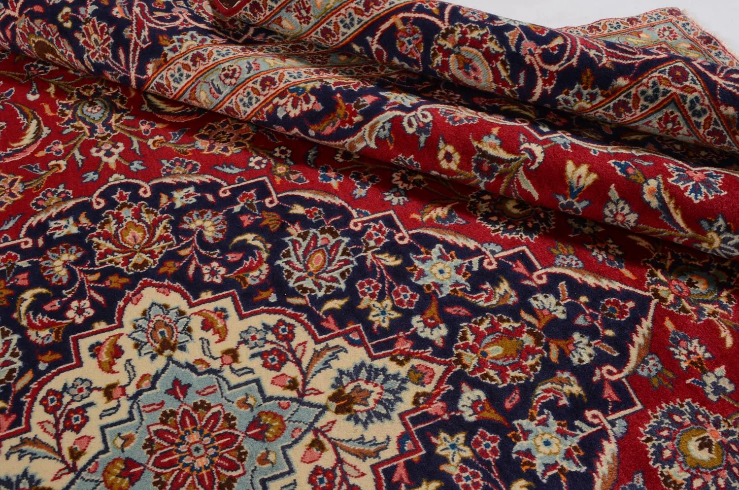 Perserteppich - Keshan 398 x 293 cm - rot - Image 4