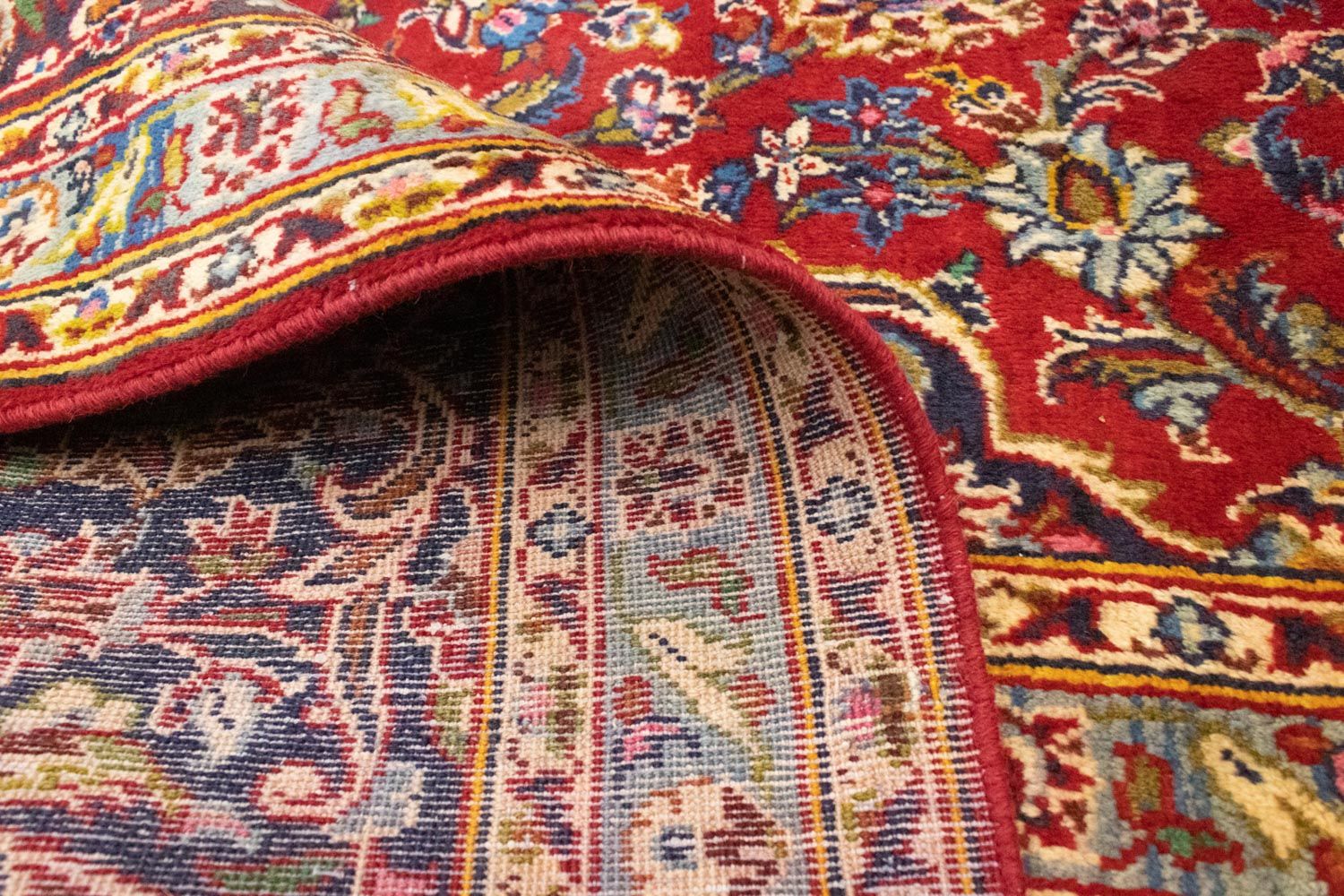 Perserteppich - Keshan 401 x 294 cm - rot - Image 4