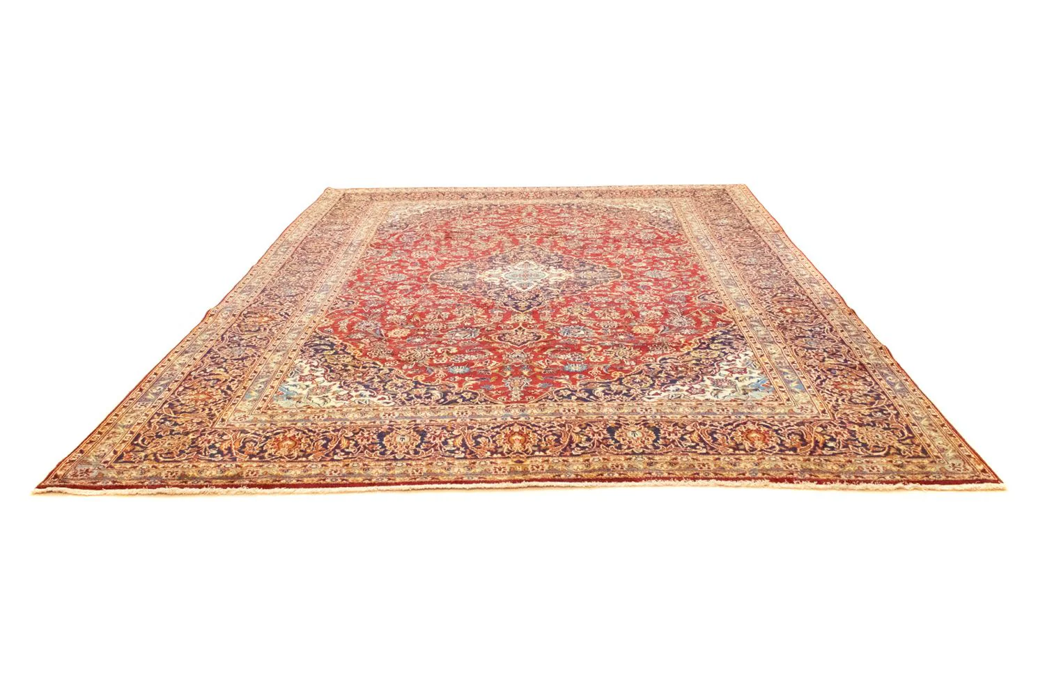 Perserteppich - Keshan 401 x 294 cm - rot - Image 5