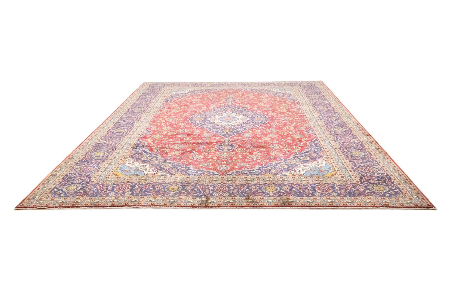 Perserteppich - Keshan 401 x 304 cm - rot - Image 5