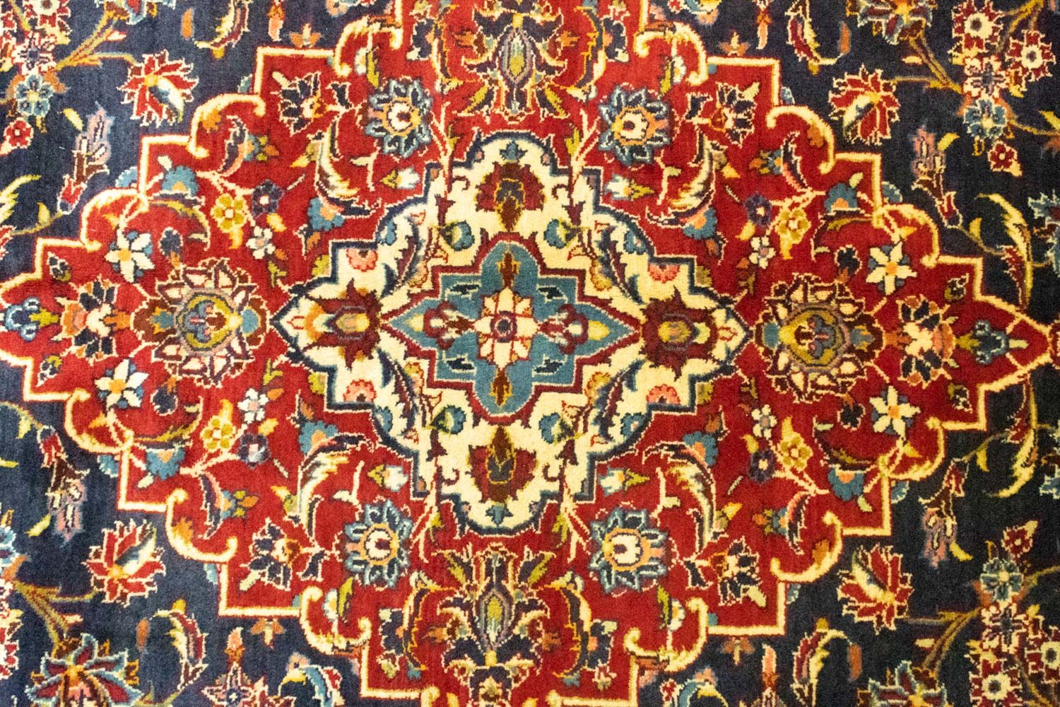 Perserteppich - Keshan 405 x 294 cm - blau - Image 2