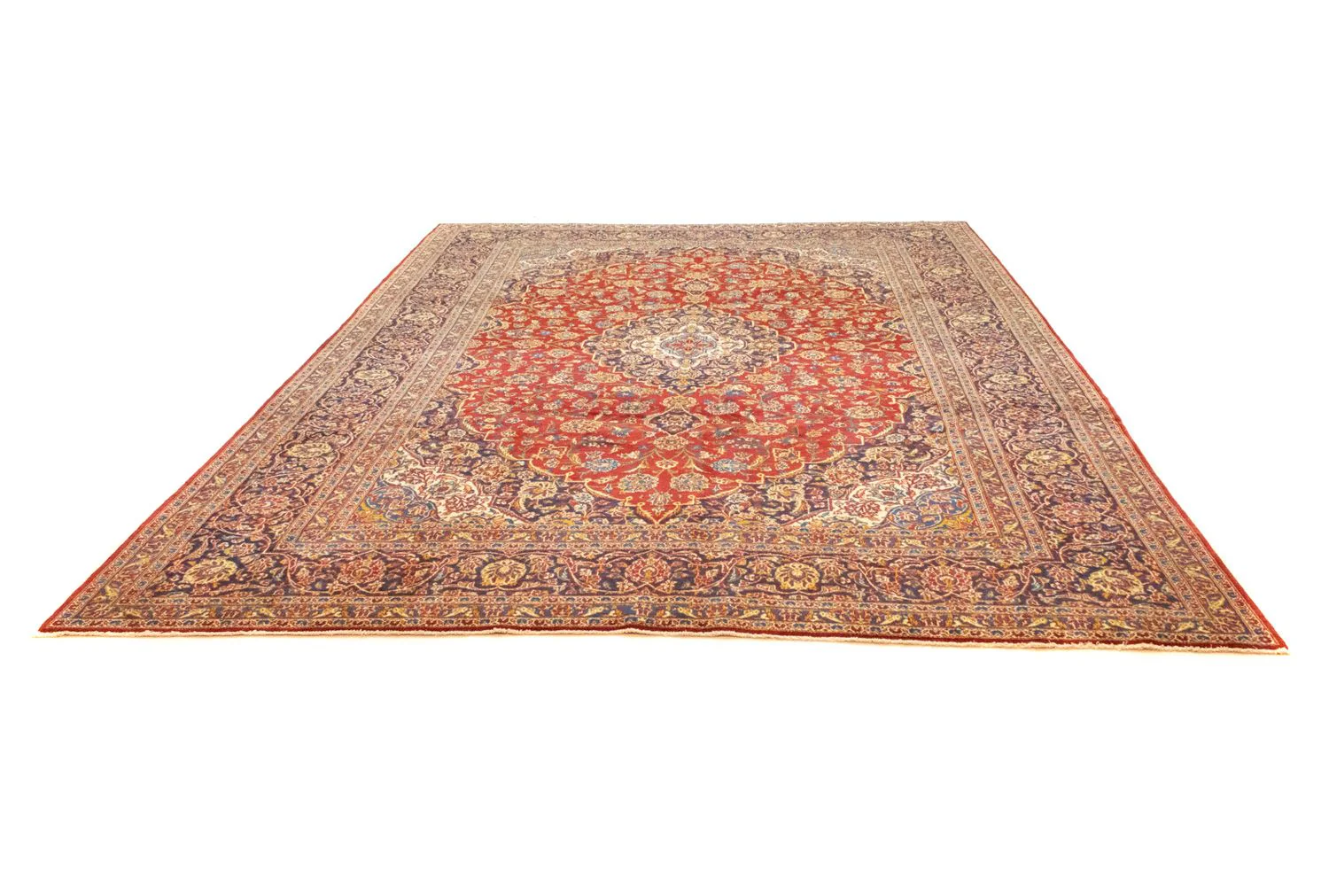 Perserteppich - Keshan 406 x 307 cm - orange - Image 5