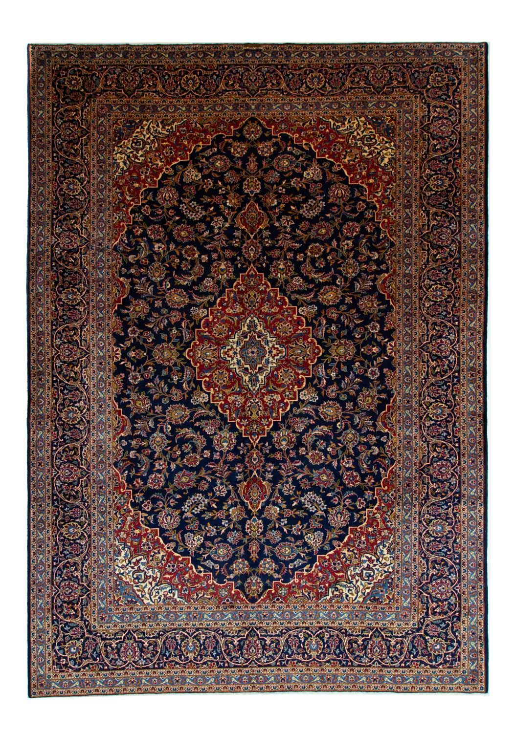 Perserteppich - Keshan 419 x 298 cm - blau