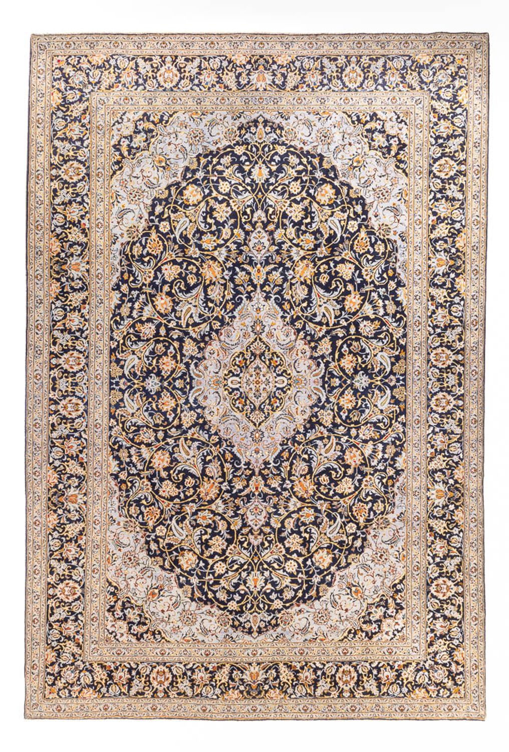 Perserteppich - Keshan - 425 x 307 cm - dunkelblau