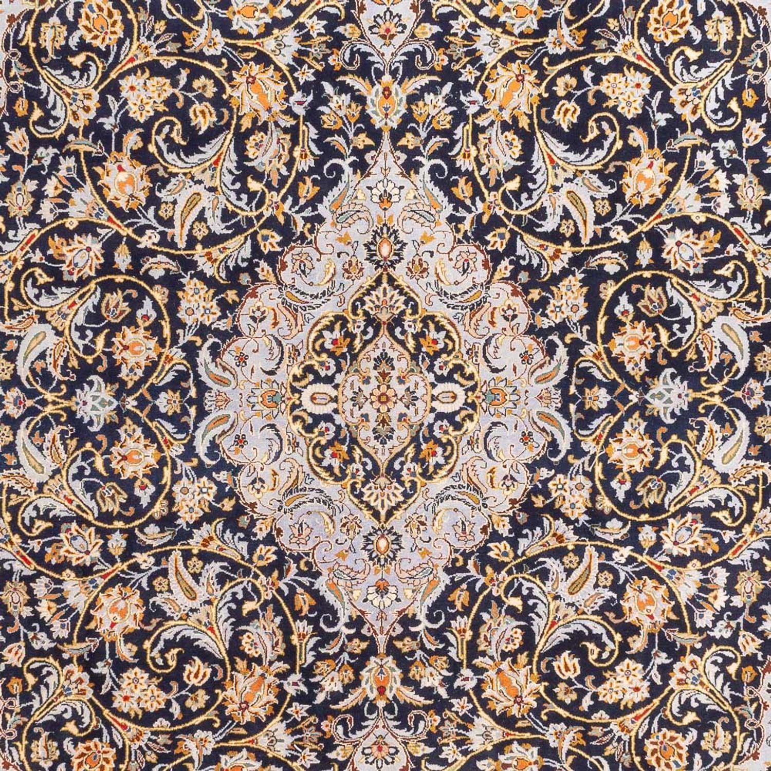 Perserteppich - Keshan - 425 x 307 cm - dunkelblau - Image 2