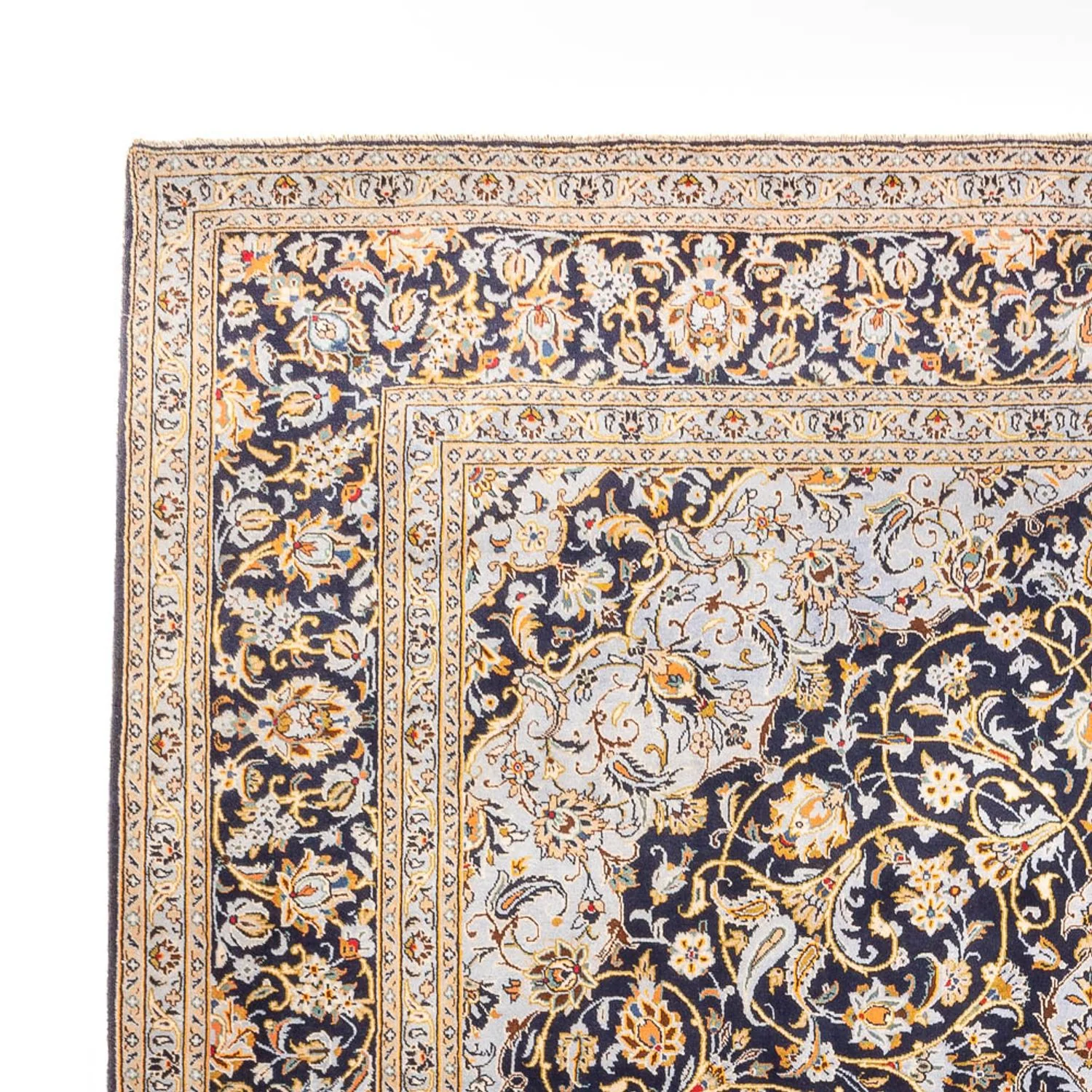Perserteppich - Keshan - 425 x 307 cm - dunkelblau - Image 3
