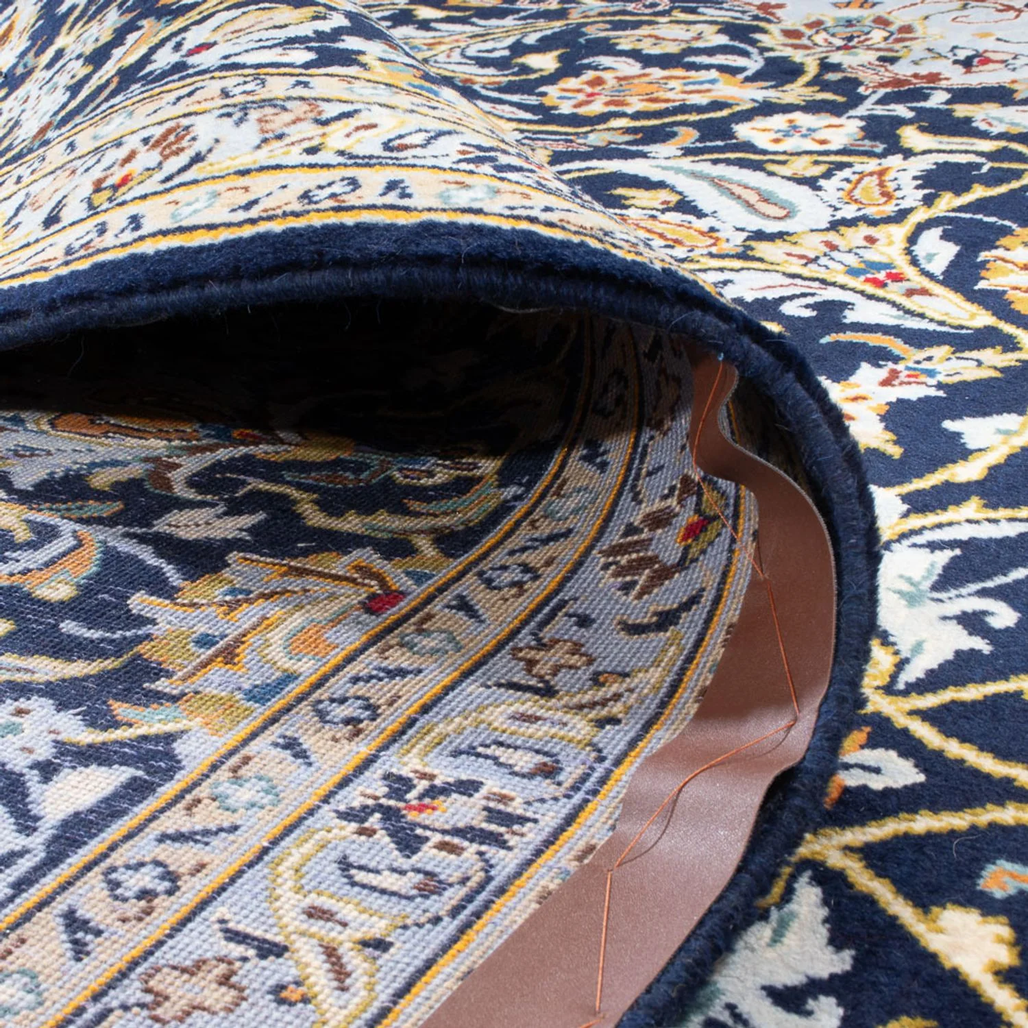 Perserteppich - Keshan - 425 x 307 cm - dunkelblau - Image 4
