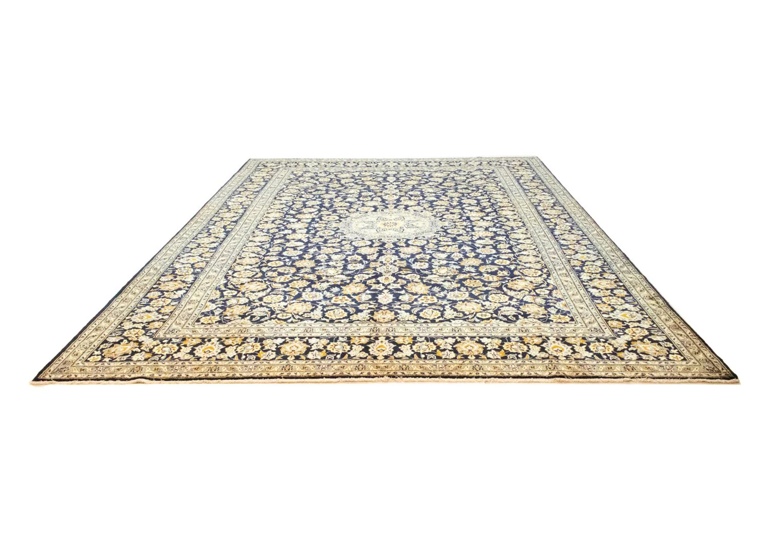 Perserteppich - Keshan 431 x 308 cm - blau - Image 5