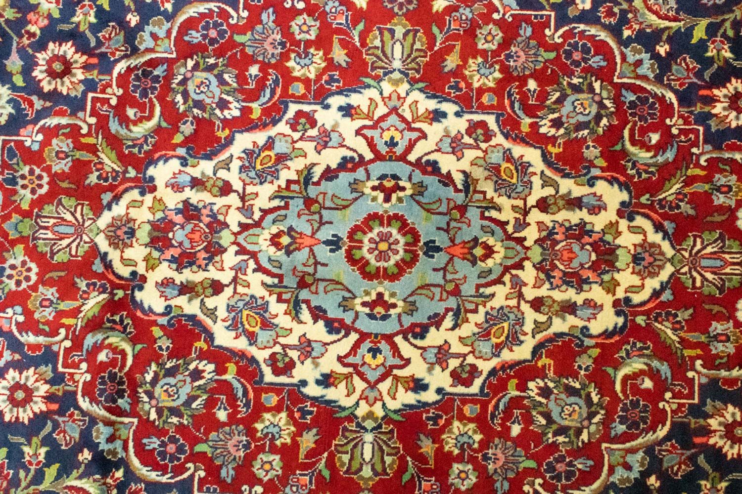 Perserteppich - Keshan 433 x 300 cm - blau - Image 2