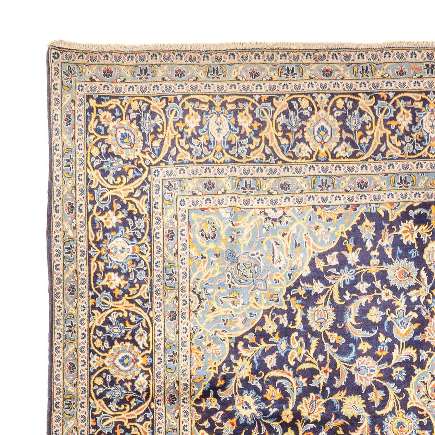 Perserteppich - Keshan quadratisch  - 410 x 395 cm - dunkelblau - Image 3