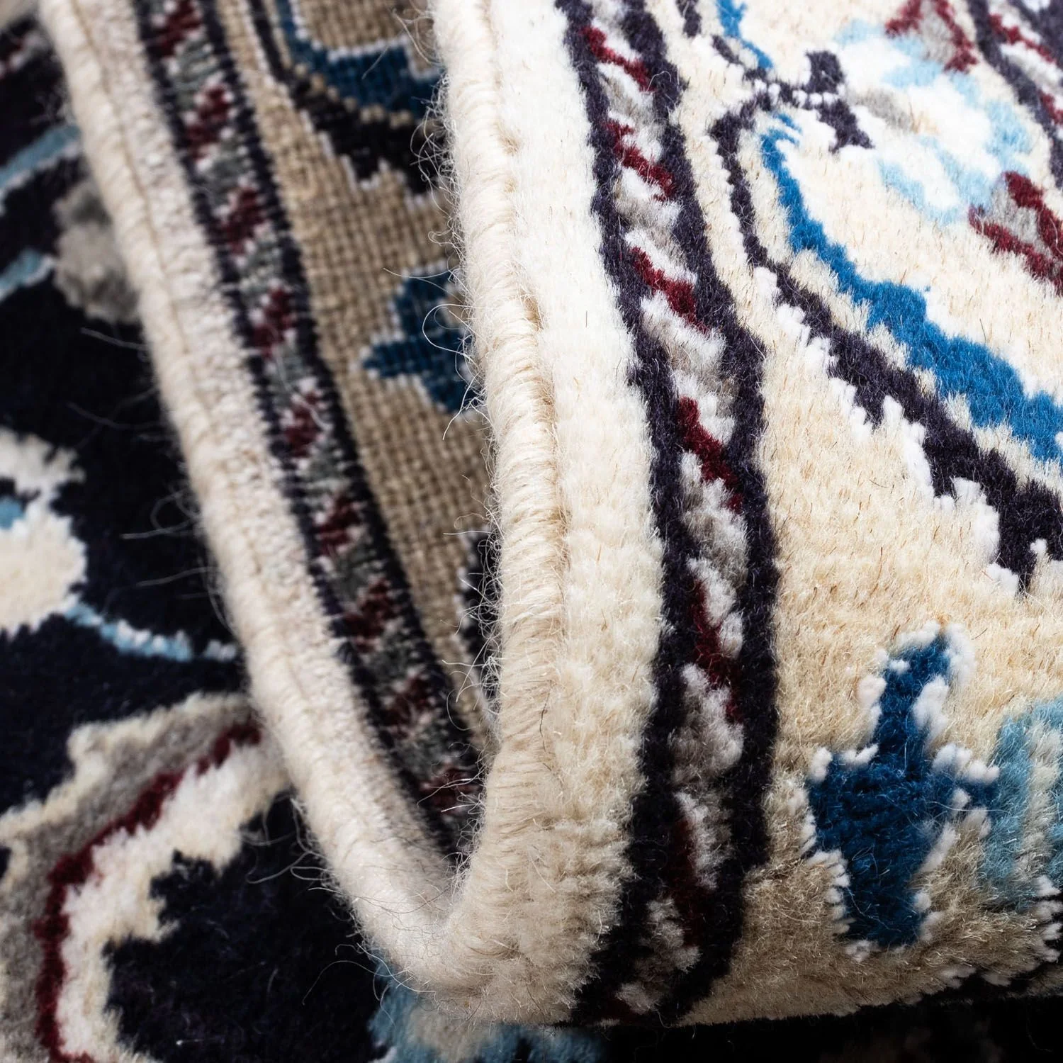 Perserteppich - Nain 101 x 55 cm - dunkelblau - Image 4