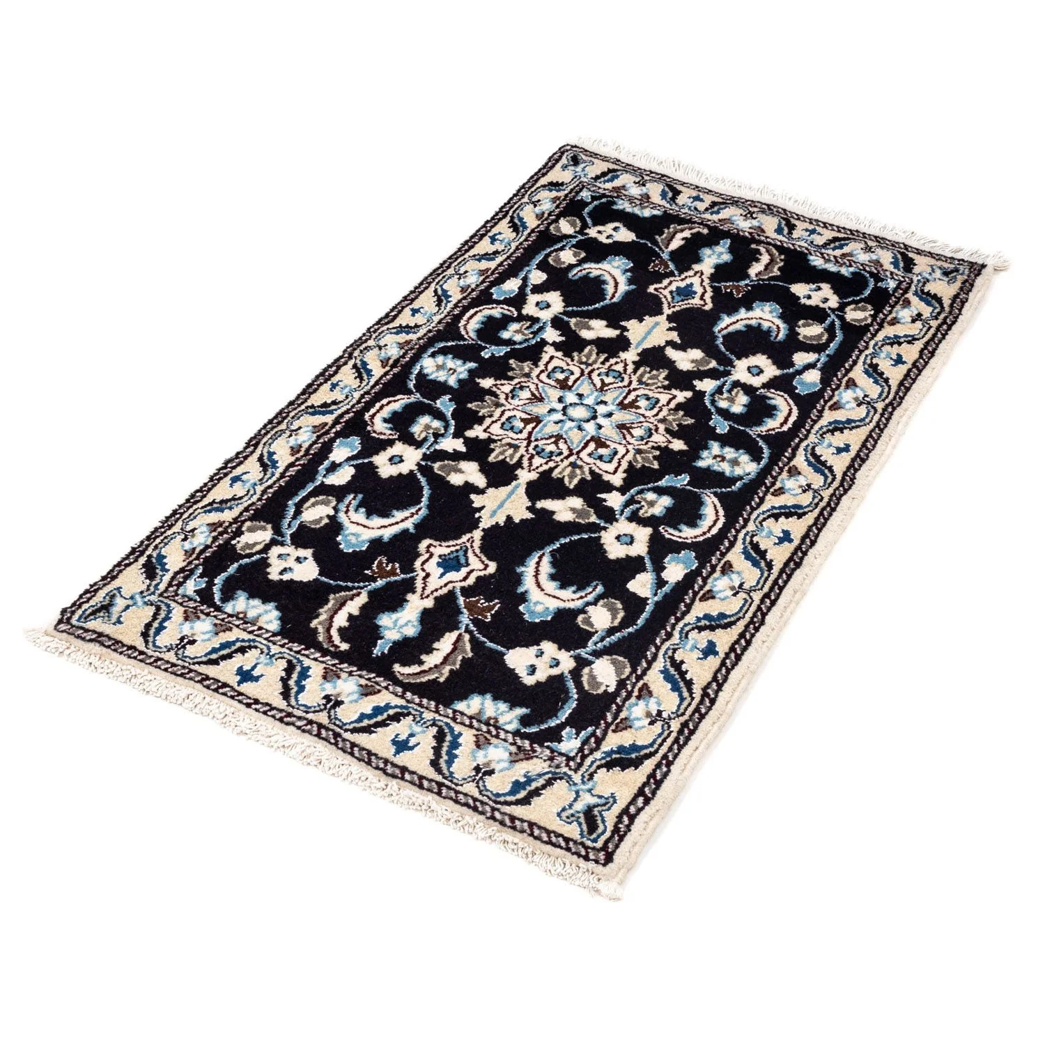 Perserteppich - Nain 101 x 55 cm - dunkelblau - Image 5