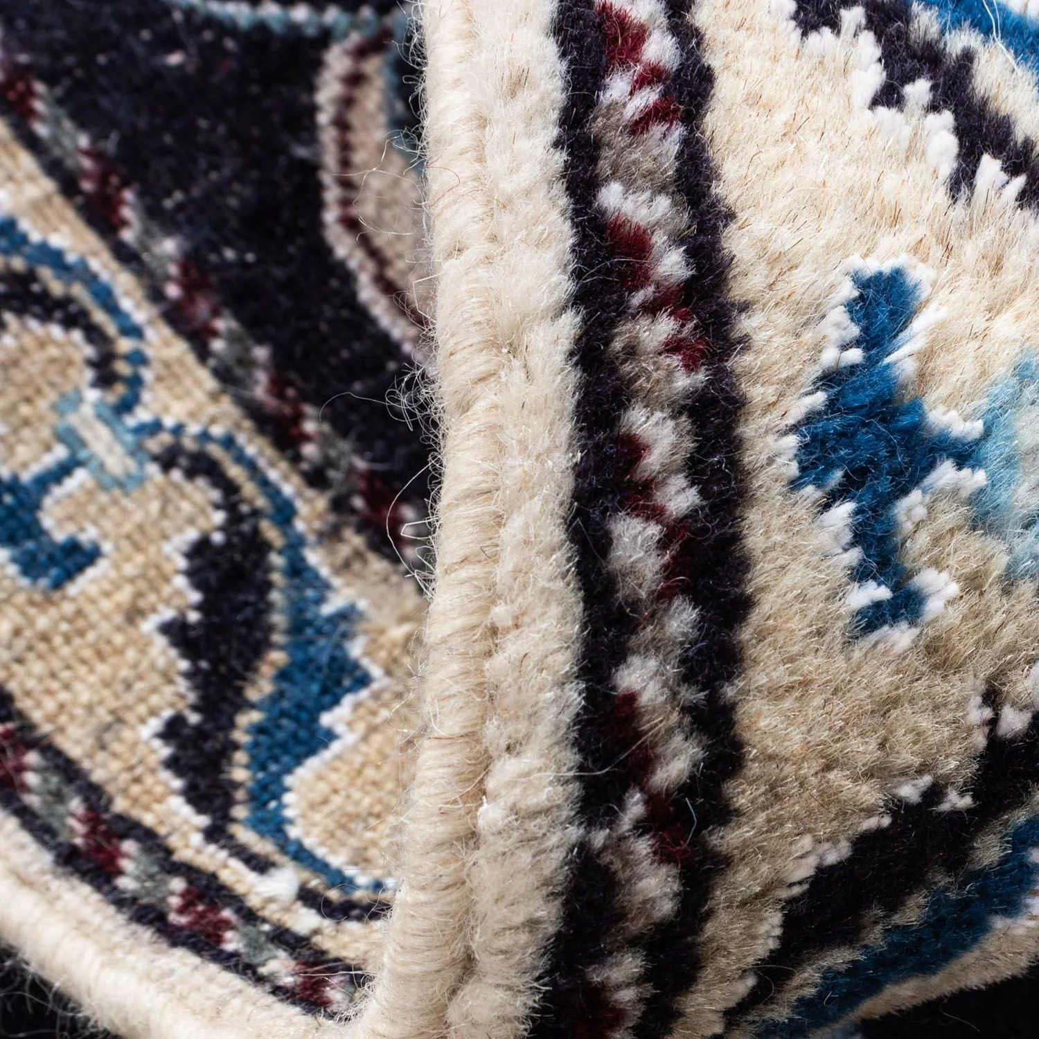 Perserteppich - Nain 101 x 57 cm - dunkelblau - Image 4
