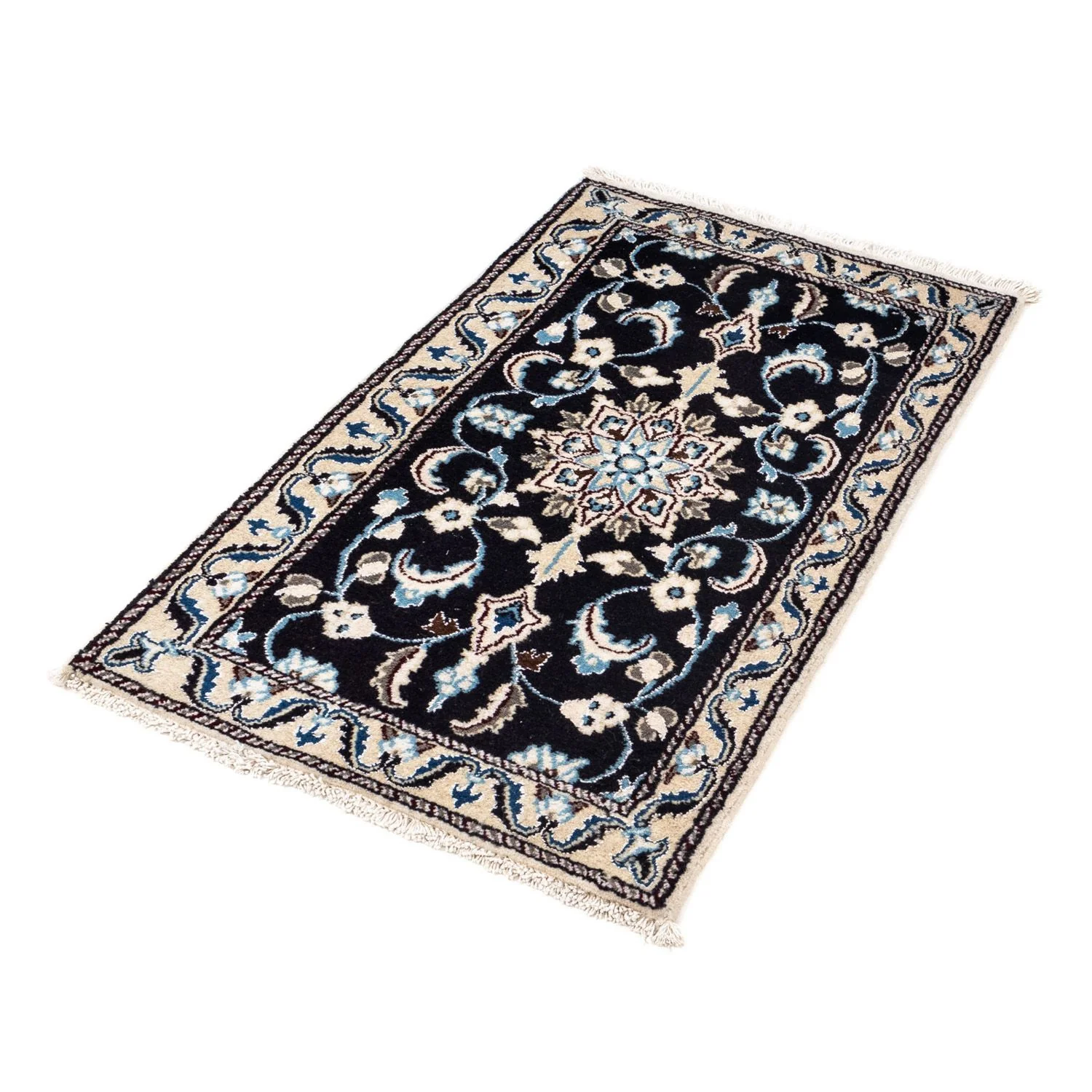 Perserteppich - Nain 101 x 57 cm - dunkelblau - Image 5