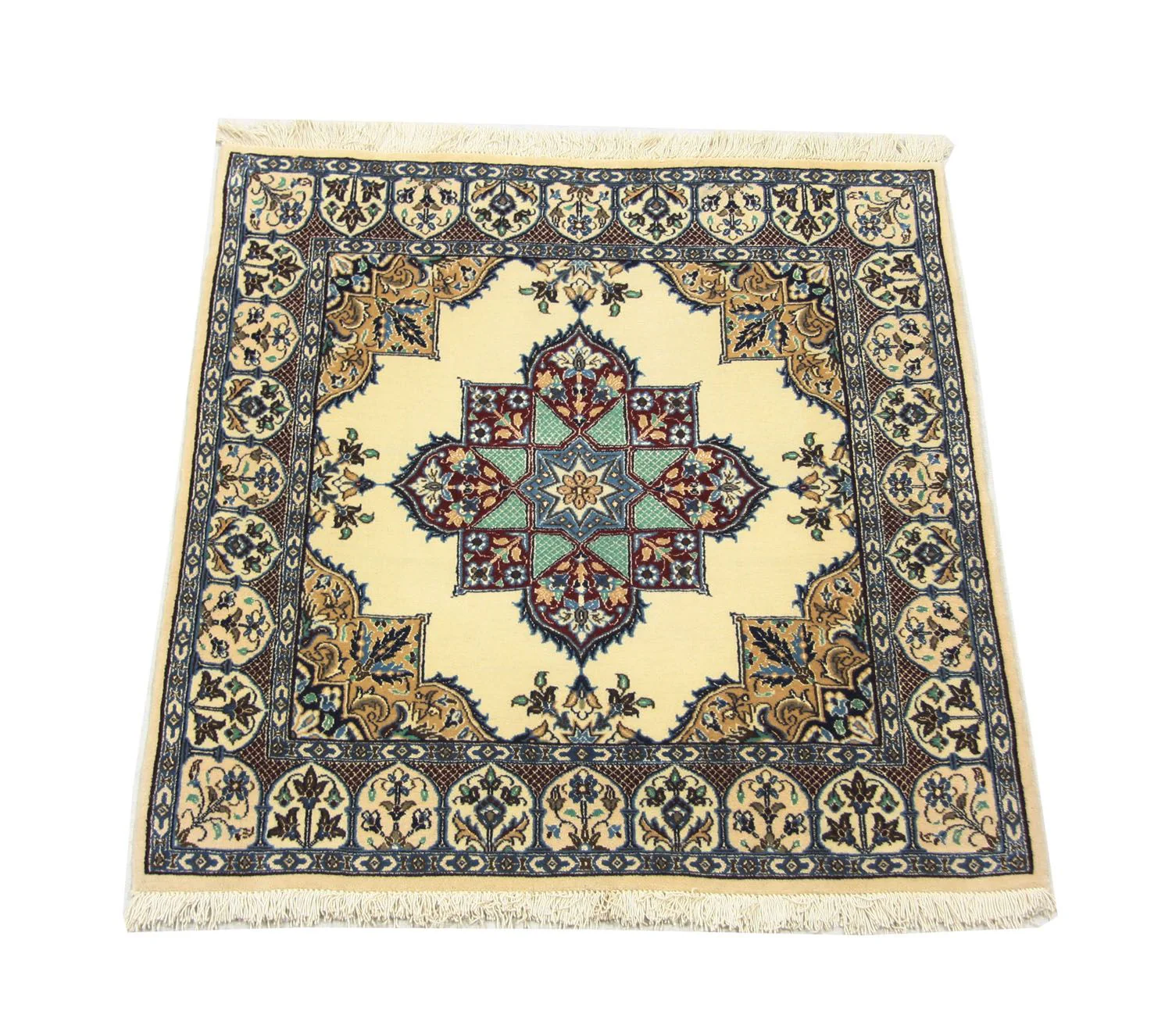 Perserteppich - Nain 105 x 97 cm Teppich Quadratisch