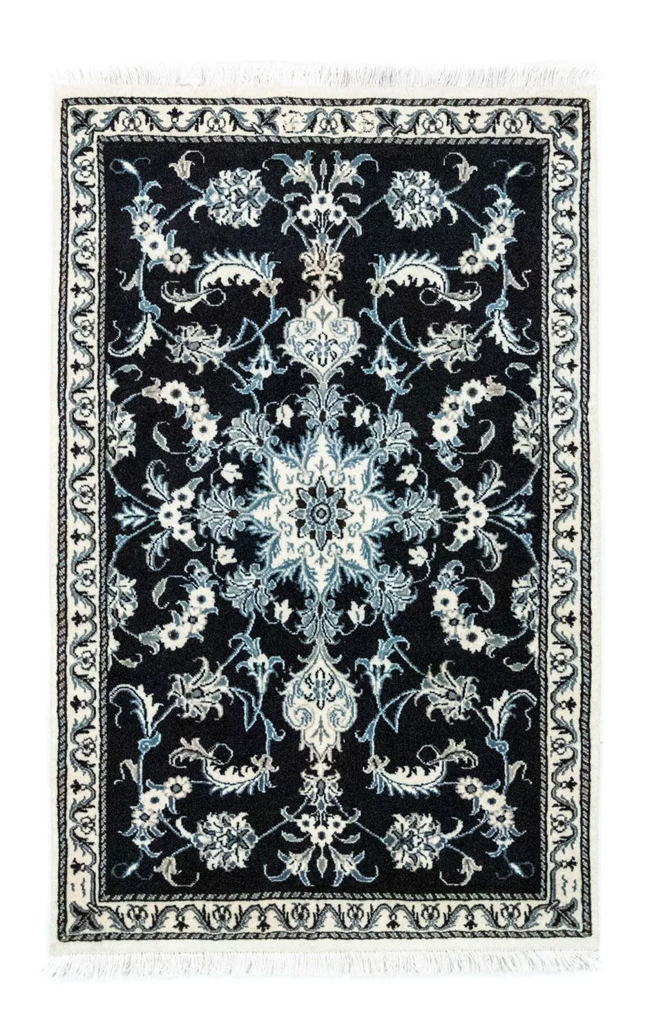 Perserteppich - Nain 131 x 90 cm - blau