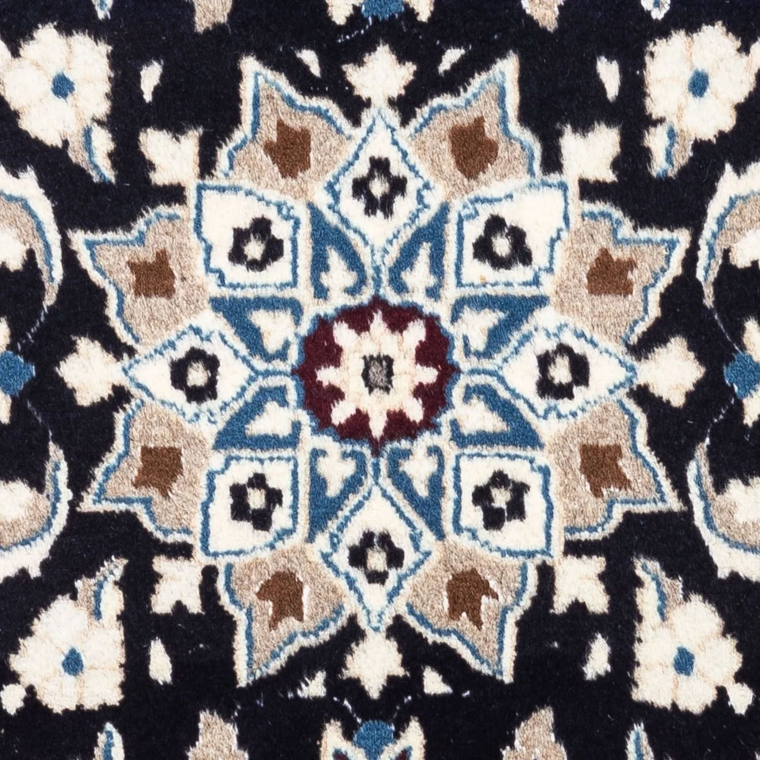 Perserteppich - Nain 134 x 69 cm - dunkelblau - Image 2
