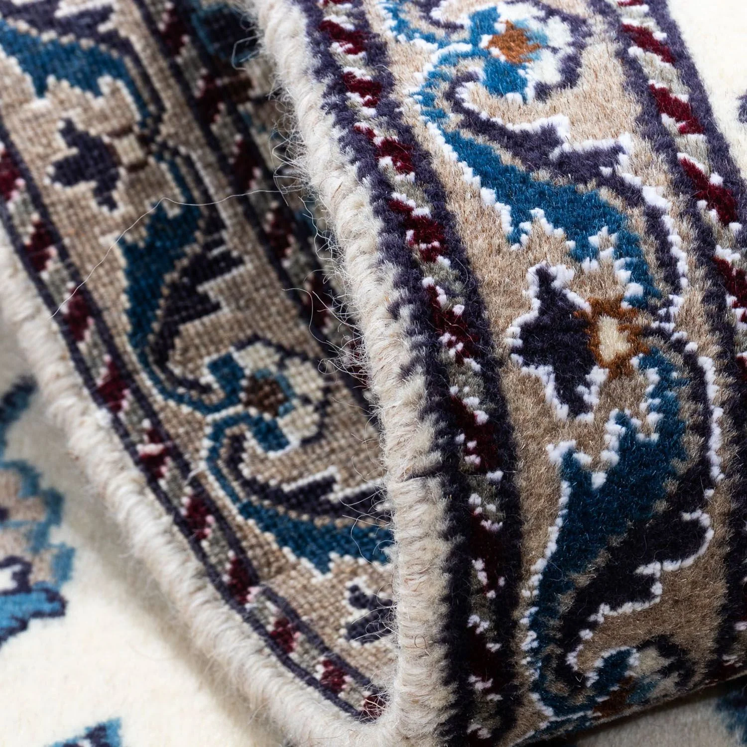 Perserteppich - Nain 136 x 65 cm - beige - Image 4