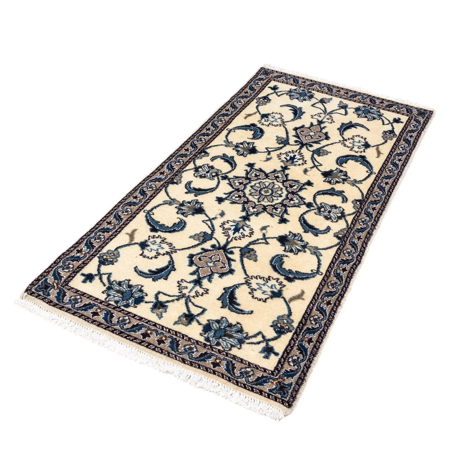 Perserteppich - Nain 136 x 65 cm - beige - Image 5