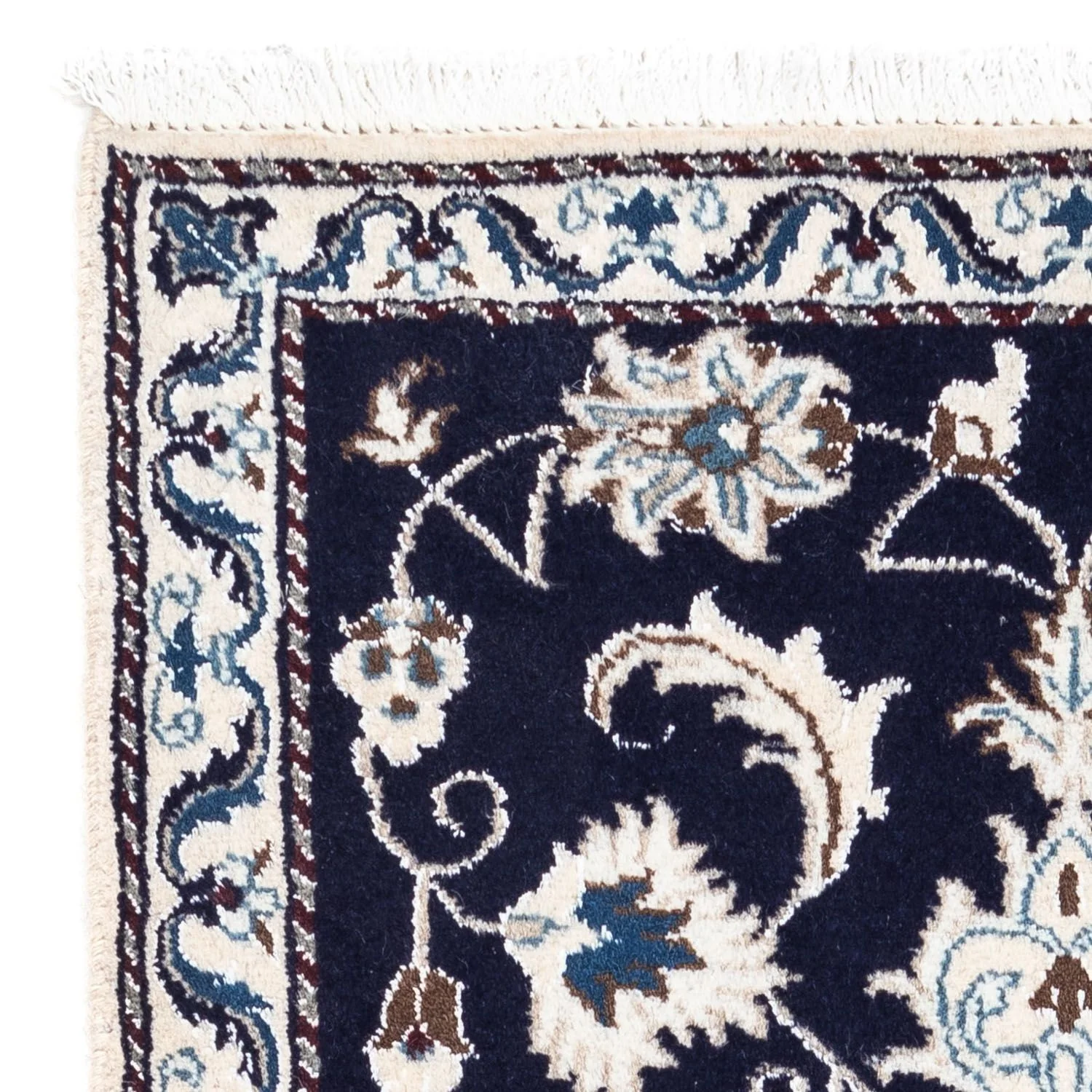 Perserteppich - Nain 136 x 68 cm - dunkelblau - Image 3