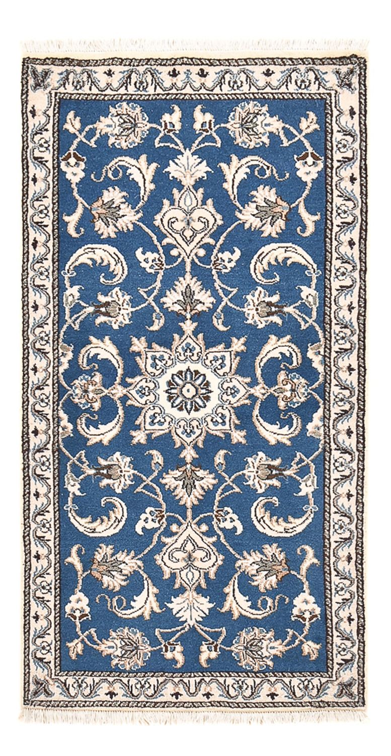 Perserteppich - Nain - 136 x 70 cm - blau