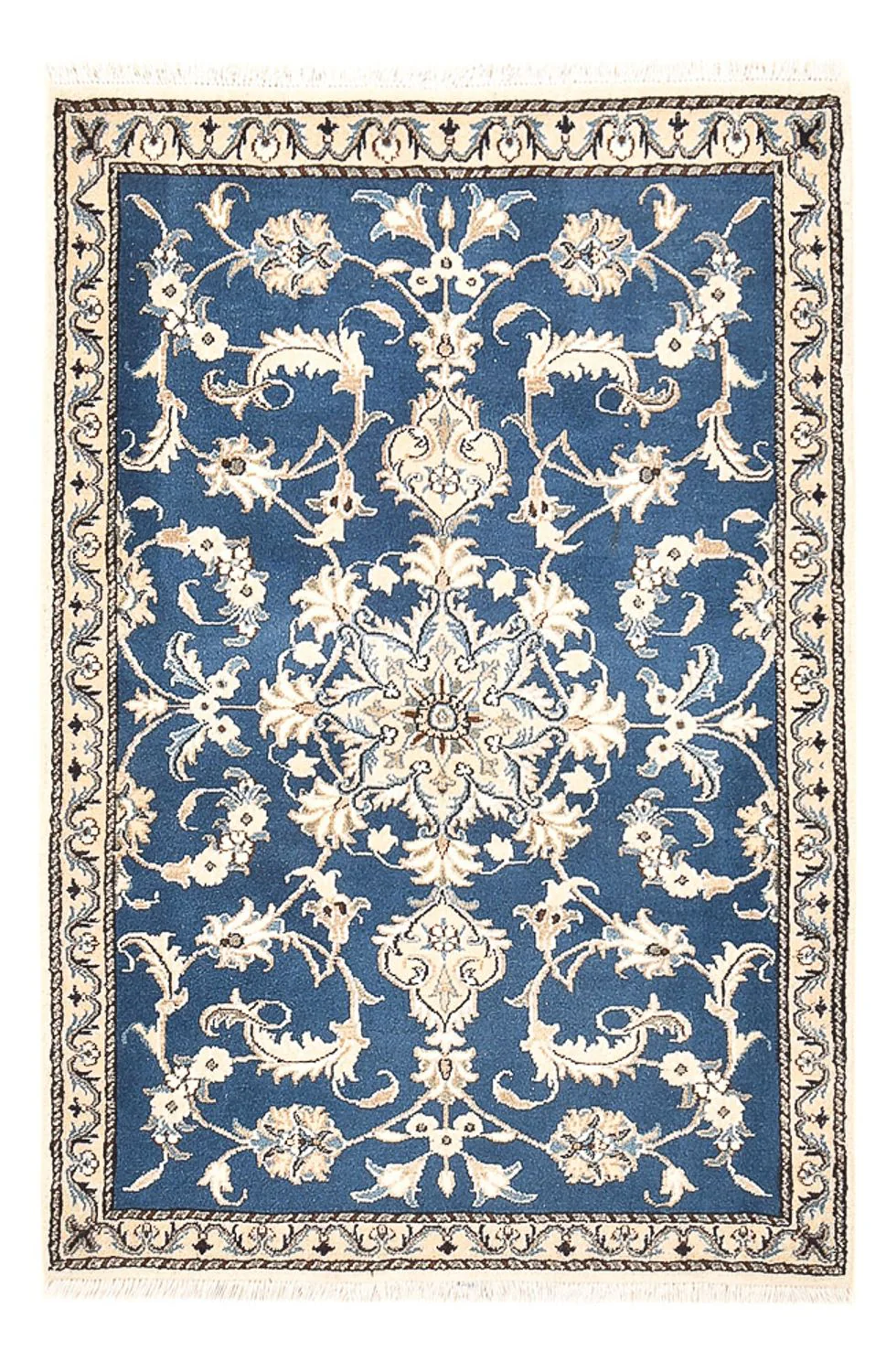 Perserteppich - Nain - 137 x 88 cm - blau