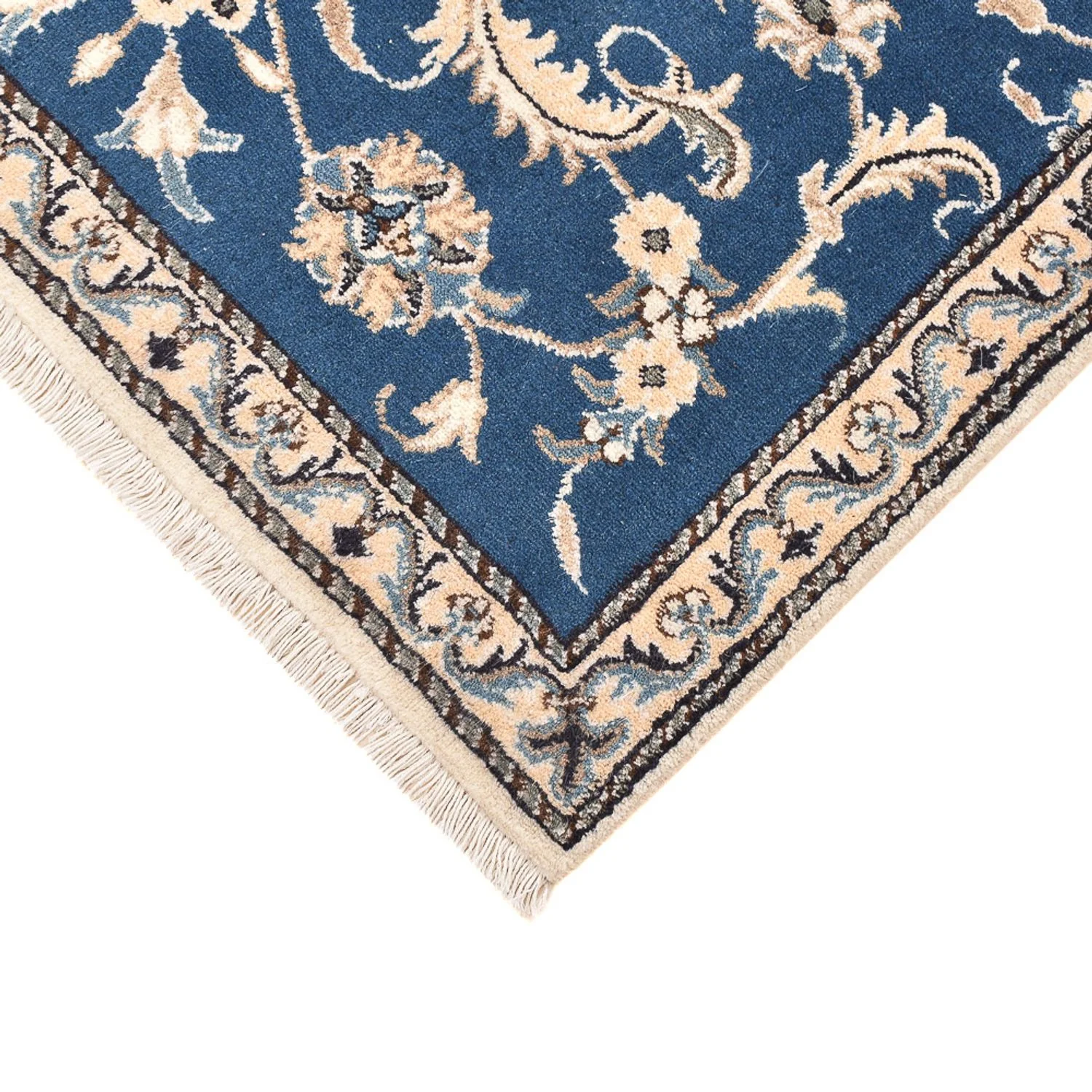 Perserteppich - Nain - 137 x 88 cm - blau - Image 2