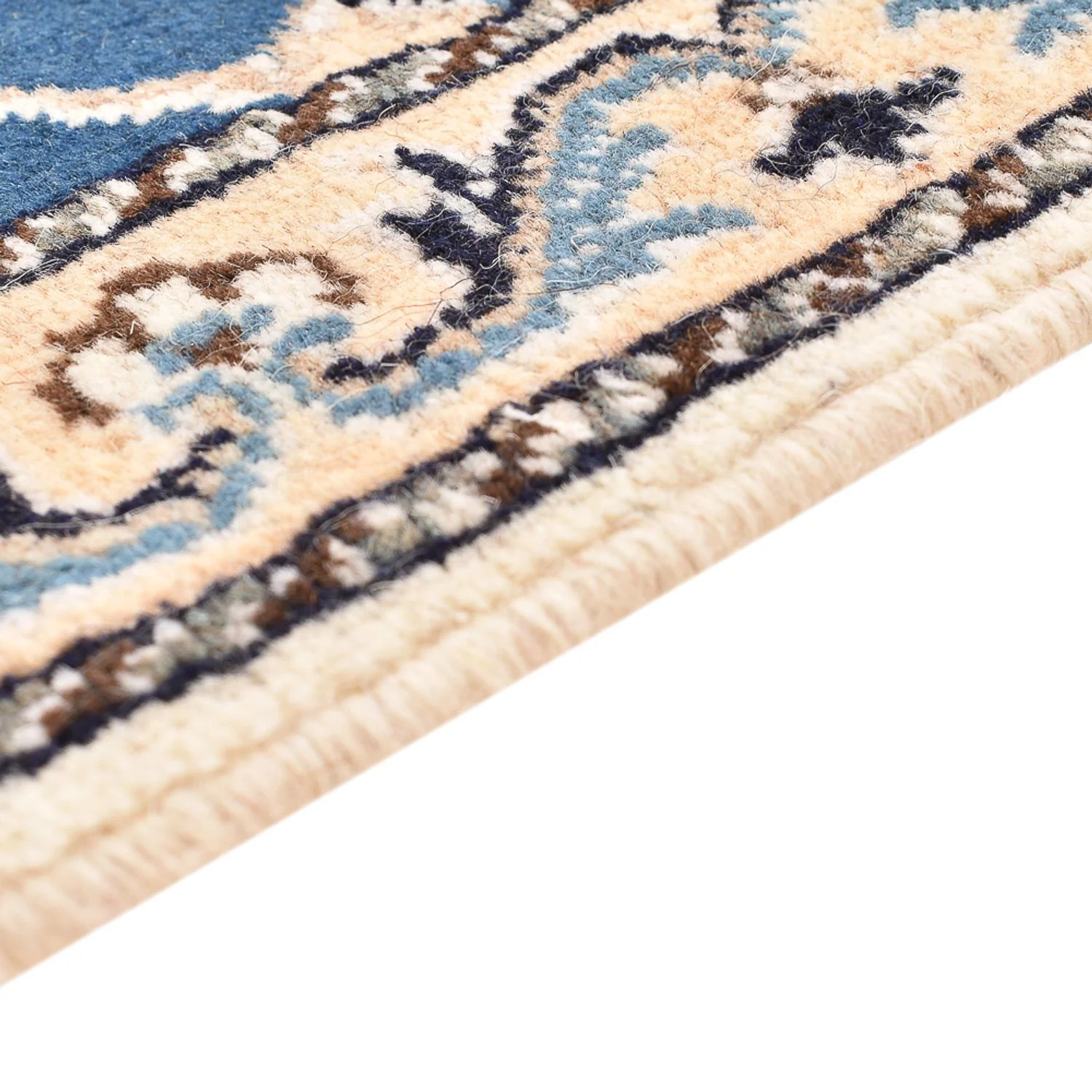 Perserteppich - Nain - 137 x 88 cm - blau - Image 3