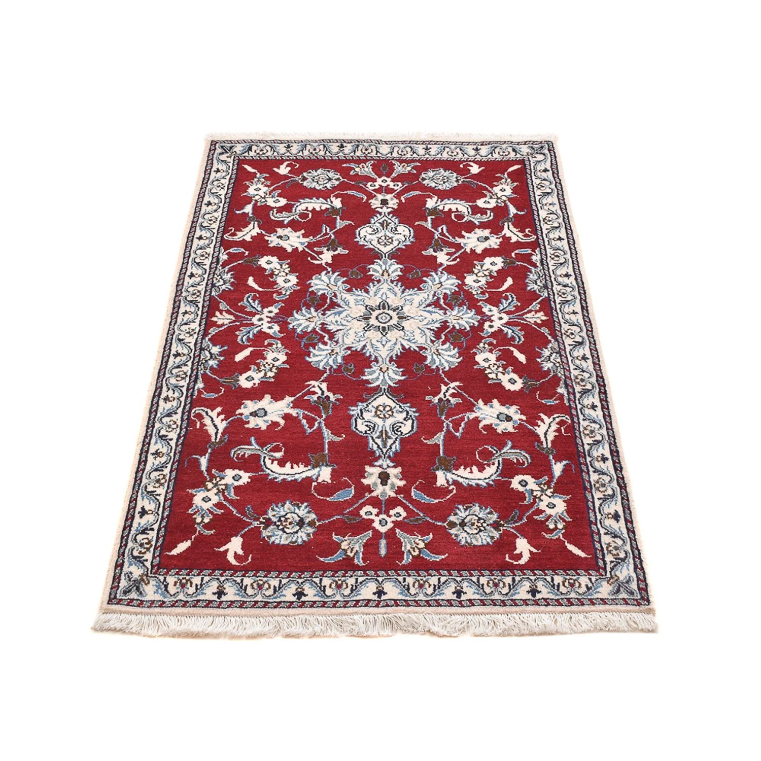 Perserteppich - Nain - 137 x 90 cm - rot - Image 5