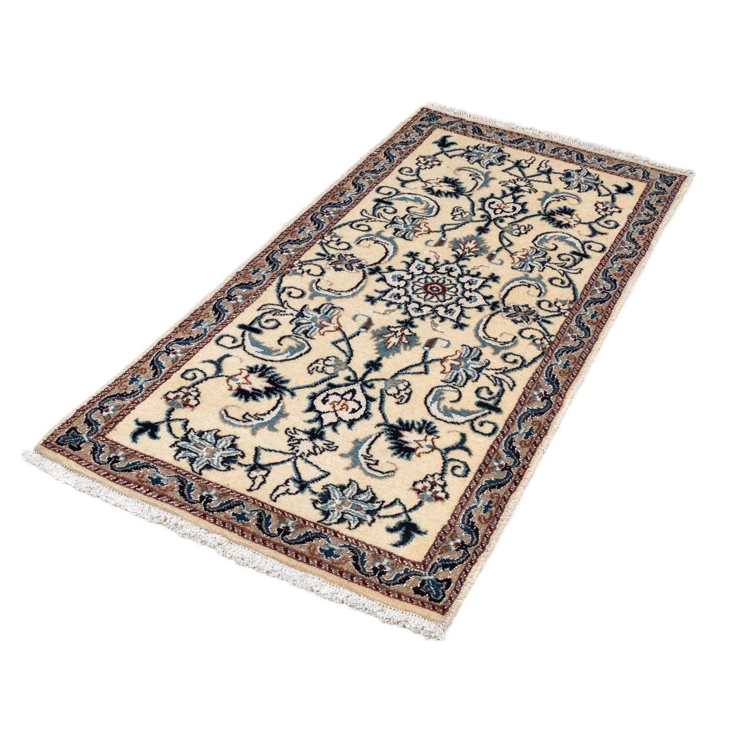 Perserteppich - Nain 138 x 66 cm - beige - Image 5