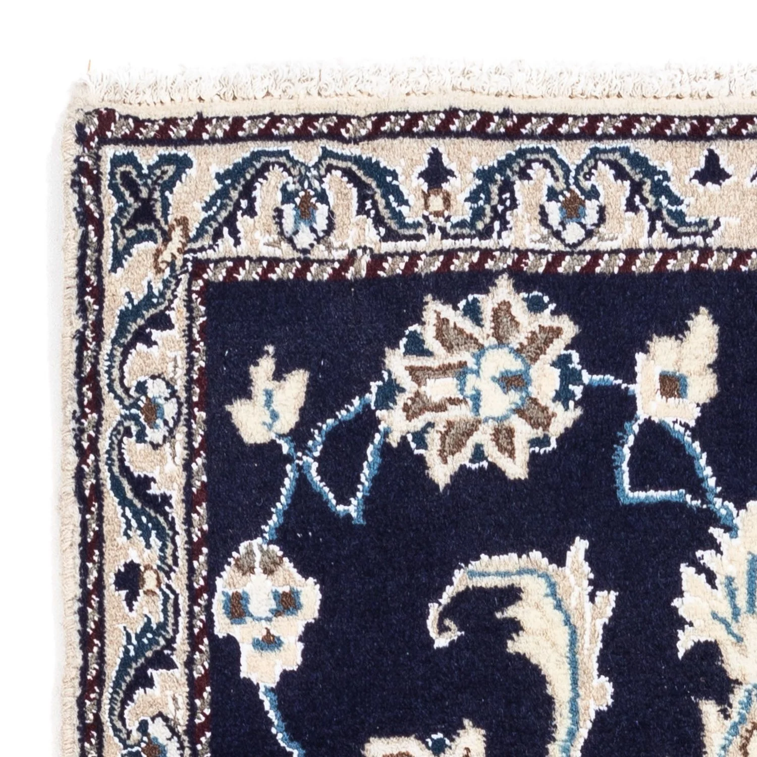 Perserteppich - Nain 138 x 68 cm - dunkelblau - Image 3