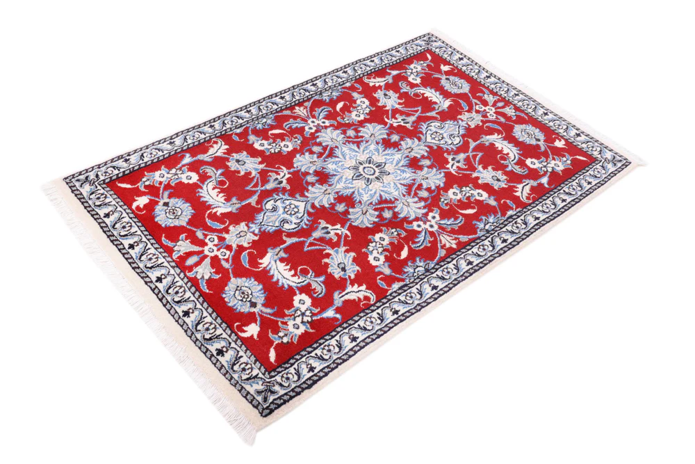Perserteppich - Nain - 138 x 86 cm - rot - Image 2