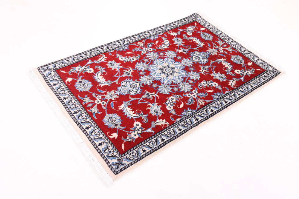 Perserteppich - Nain - 138 x 86 cm - rot - Image 3