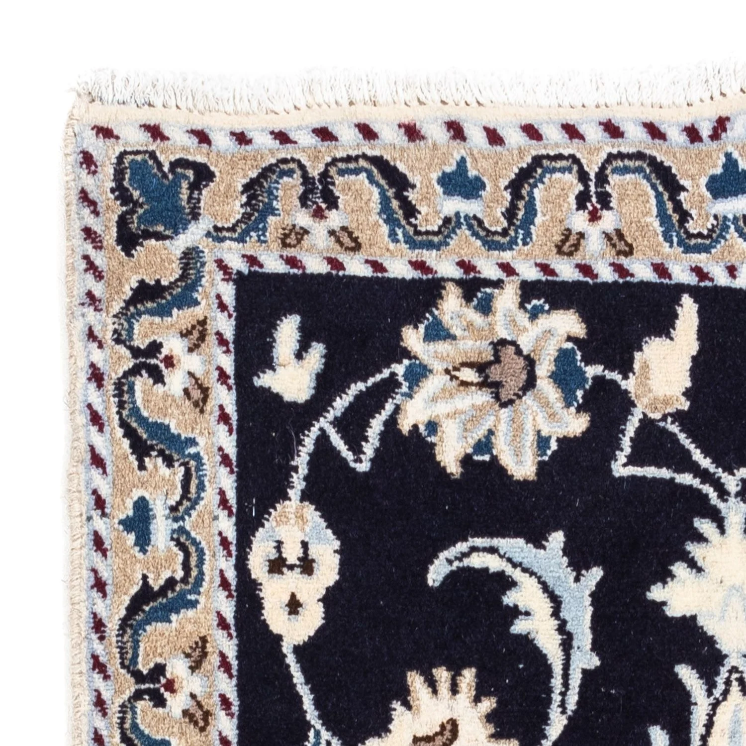 Perserteppich - Nain 139 x 66 cm - dunkelblau - Image 3