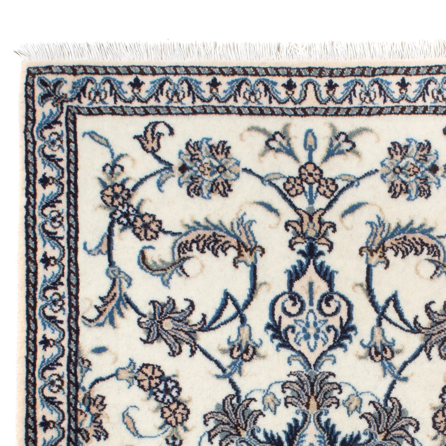 Perserteppich - Nain - 139 x 88 cm - creme - Image 3