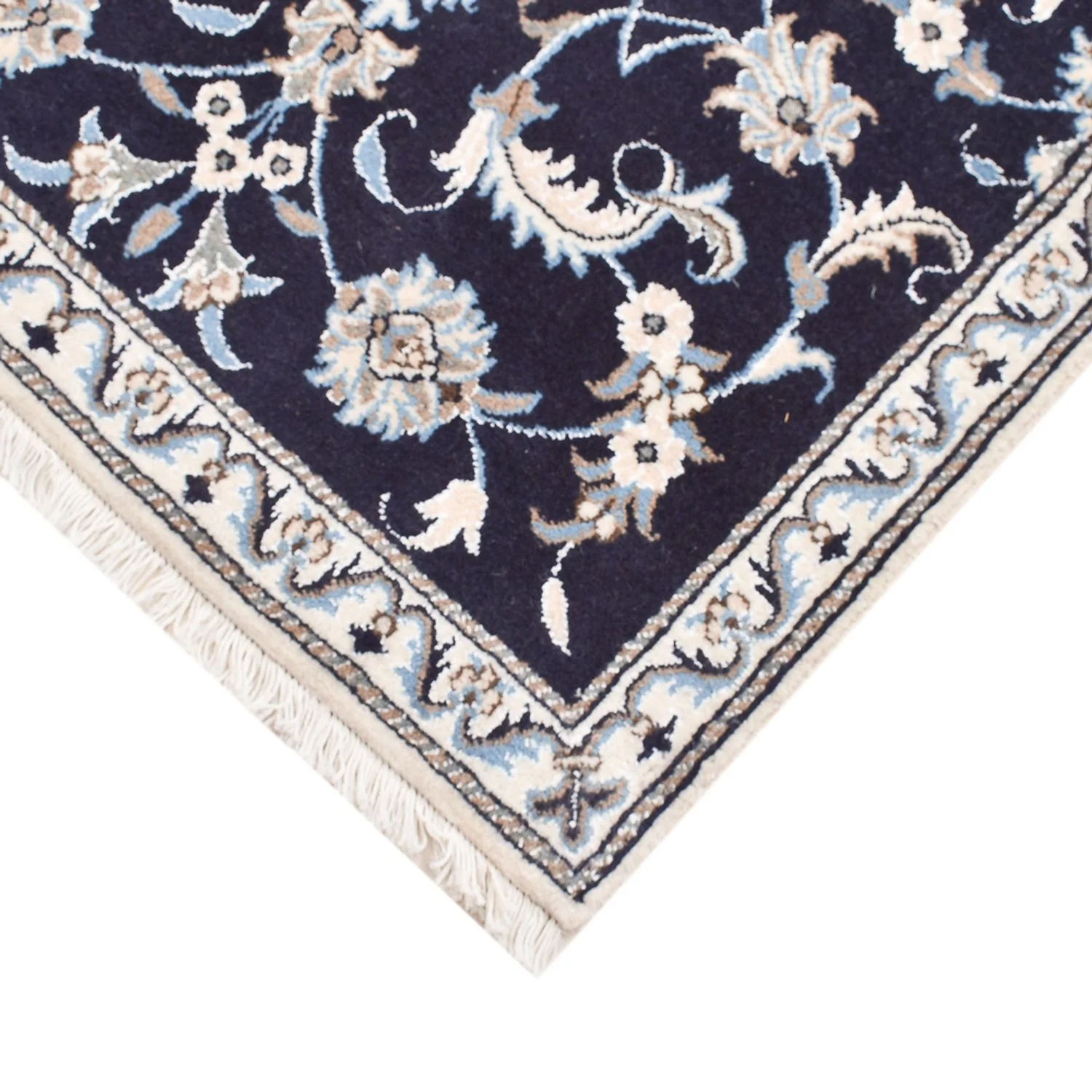 Perserteppich - Nain - 140 x 89 cm - dunkelblau - Image 2